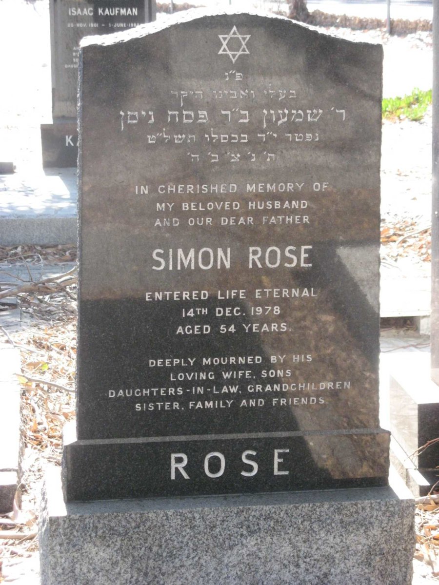 ROSE Simon -1978