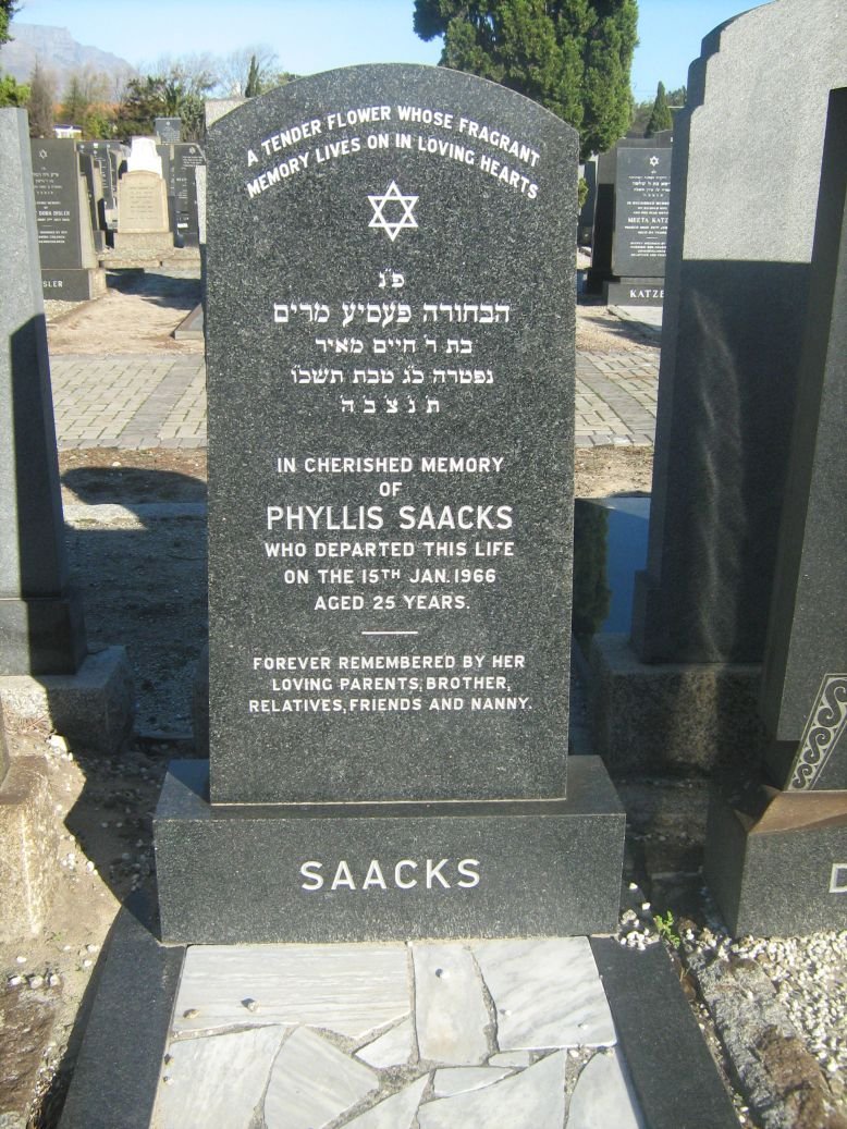 SAACKS Phyllis -1966
