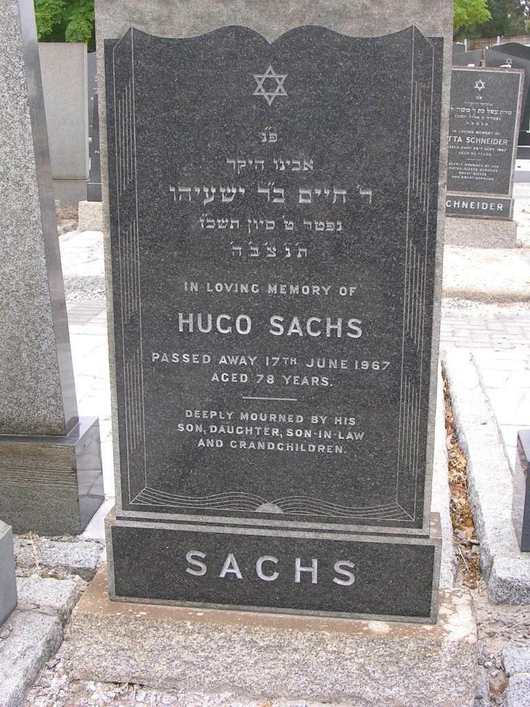 SACHS Hugo -1967