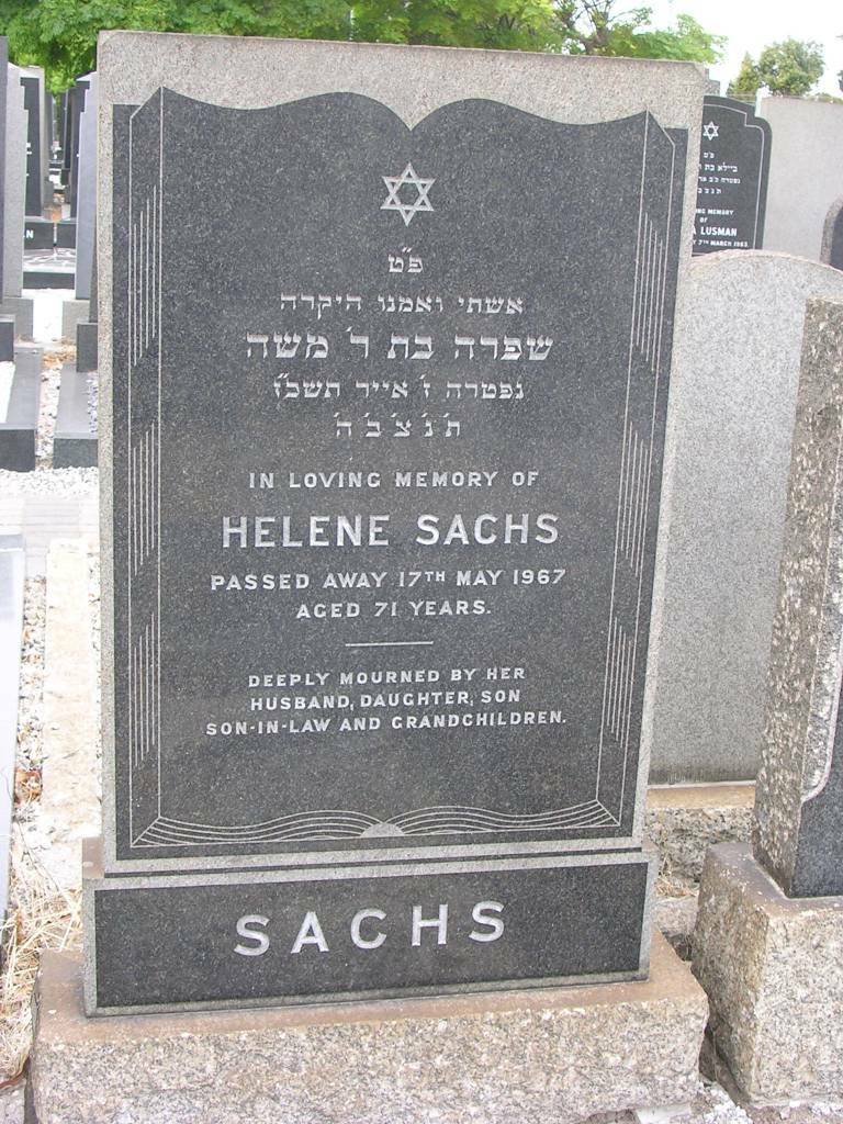 SACHS Helene -1967