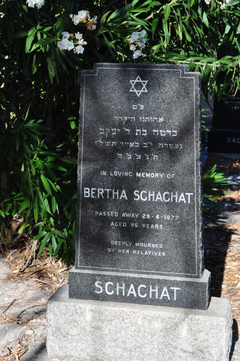 SCHACHAT Bertha -1977