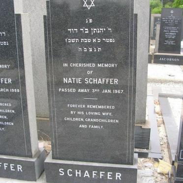 SCHAFFER Natie -1967 &amp; Rose -1988