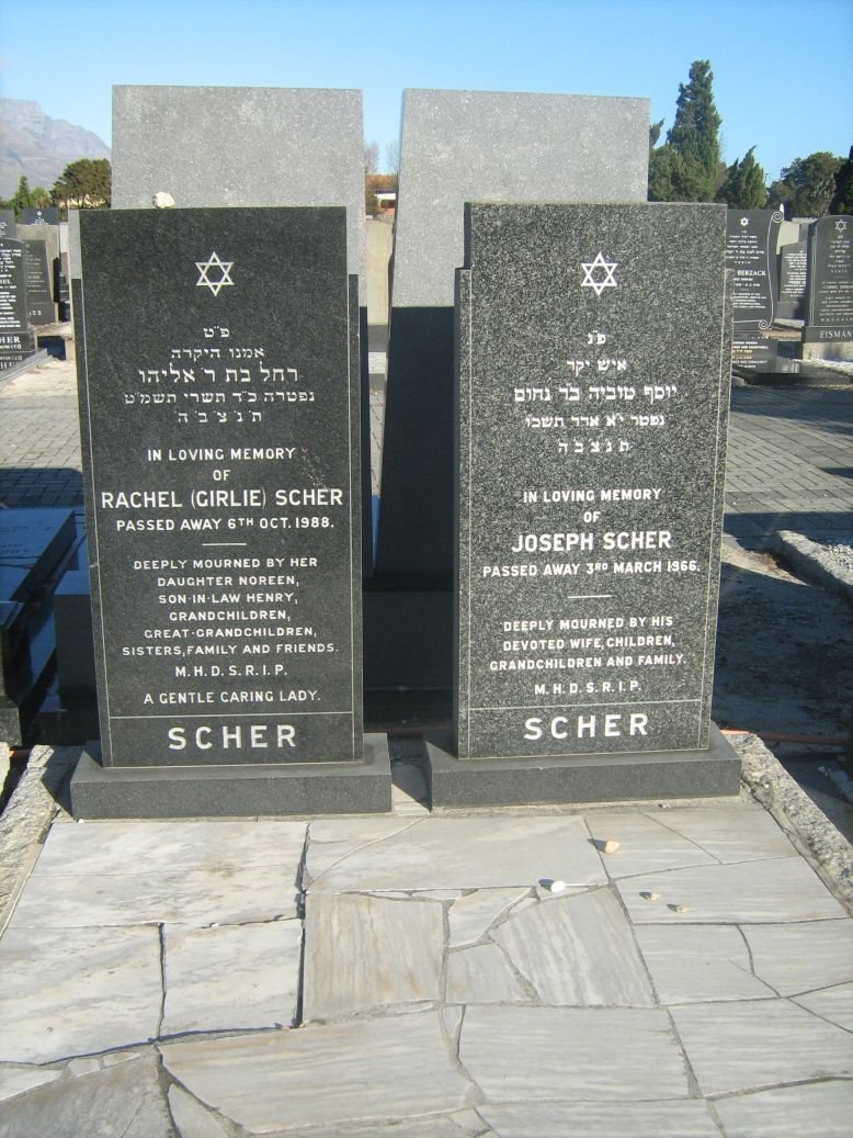 SCHER Joseph -1966 &amp; Rachel -1988
