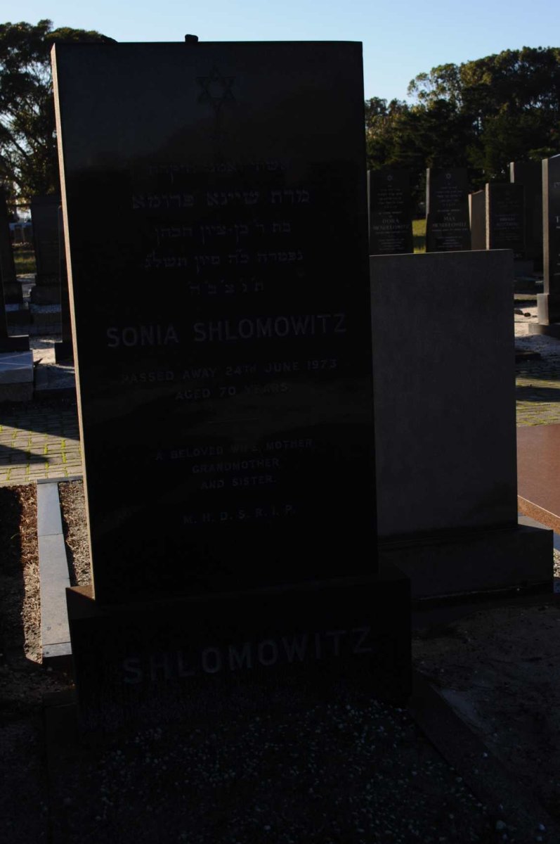 SHLOMOWITZ Sonia -1973