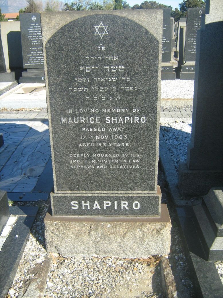 SHAPIRO Maurice -1963