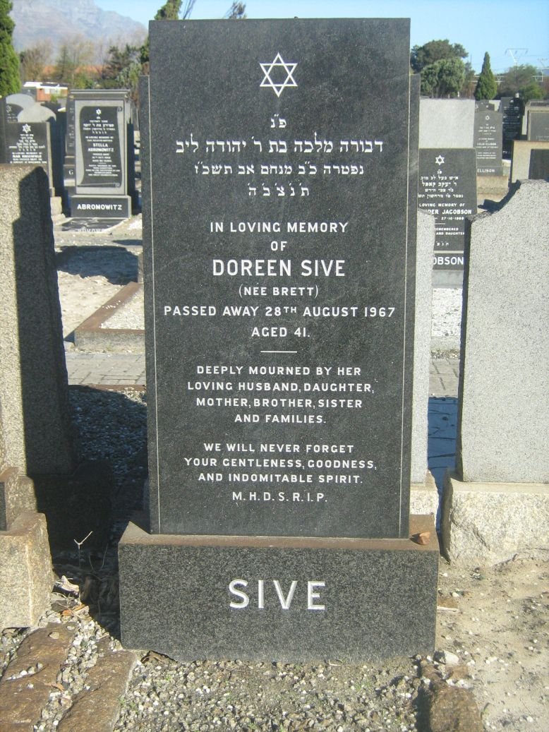 SIVE Doreen nee BRETT -1967