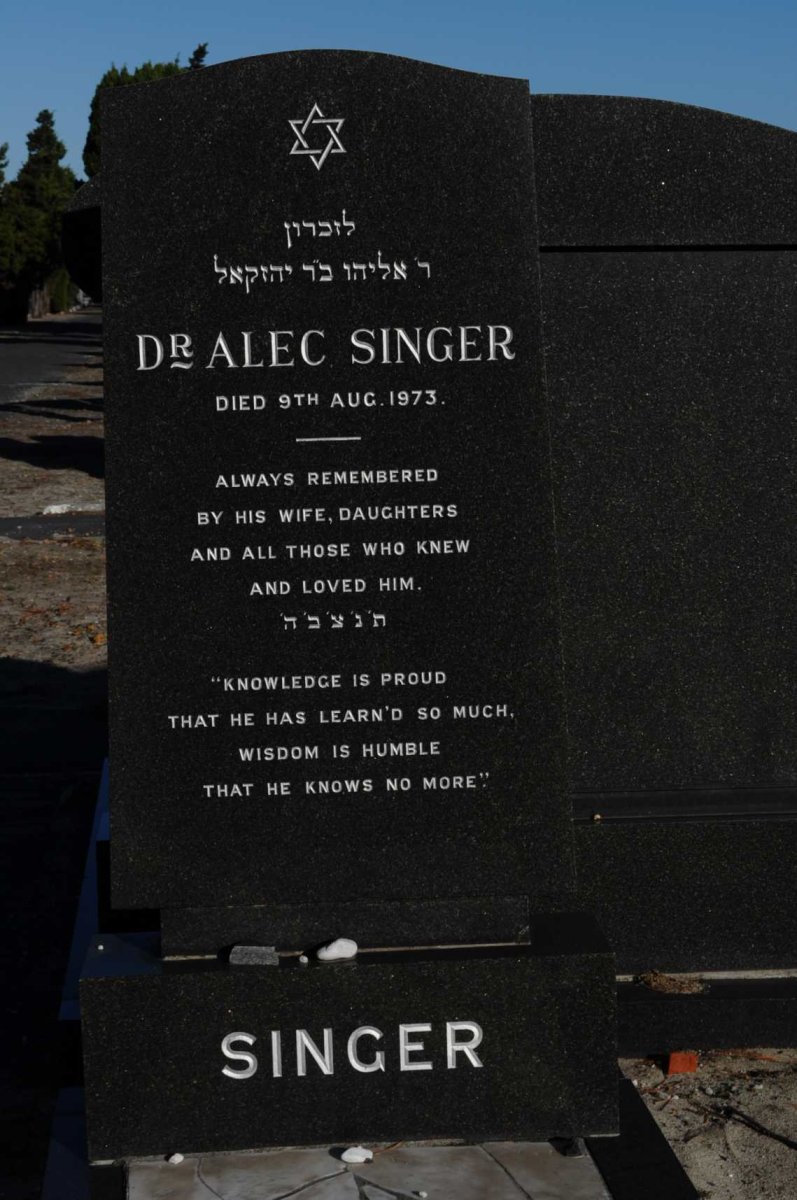 SINGER Alec -1973