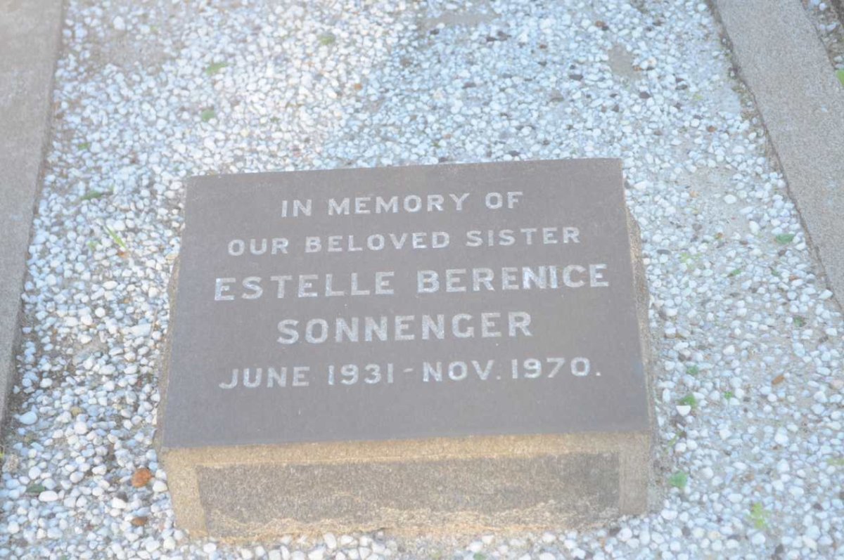 SONNENGER Estelle Berenice 1931-1970