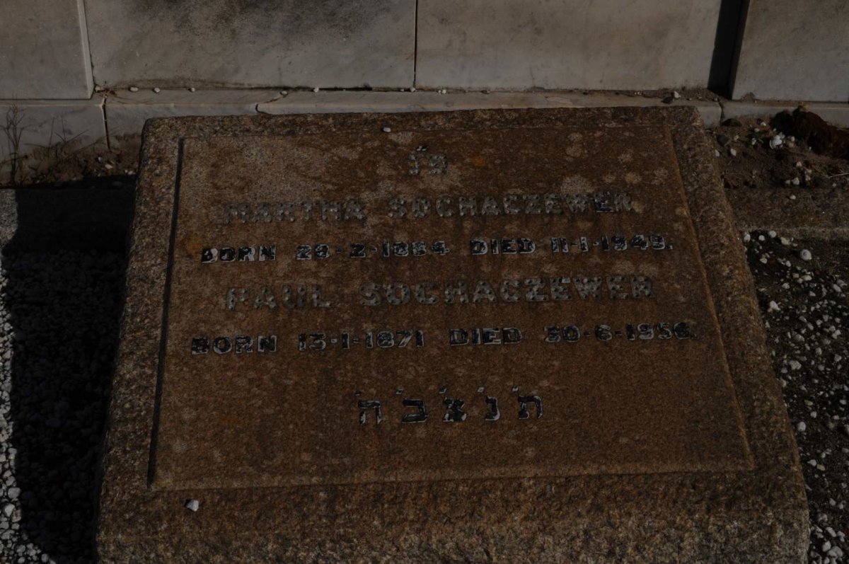 SOCHACZEWER Paul 1871-1956 &amp; Martha 1884-1949