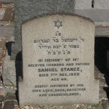 STANGE Samuel -1953