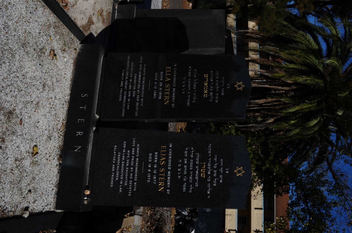 STERN Elias 1877-1970 &amp; Ella 1898-1980