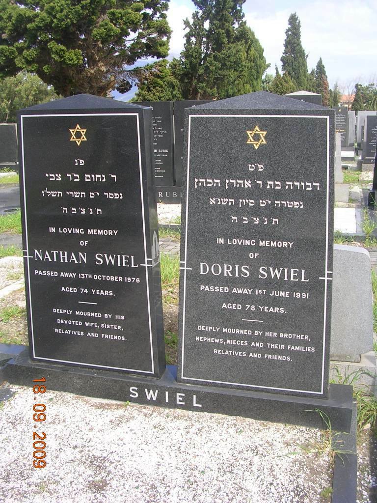 SWIEL Nathan -1976 &amp; Doris -1991