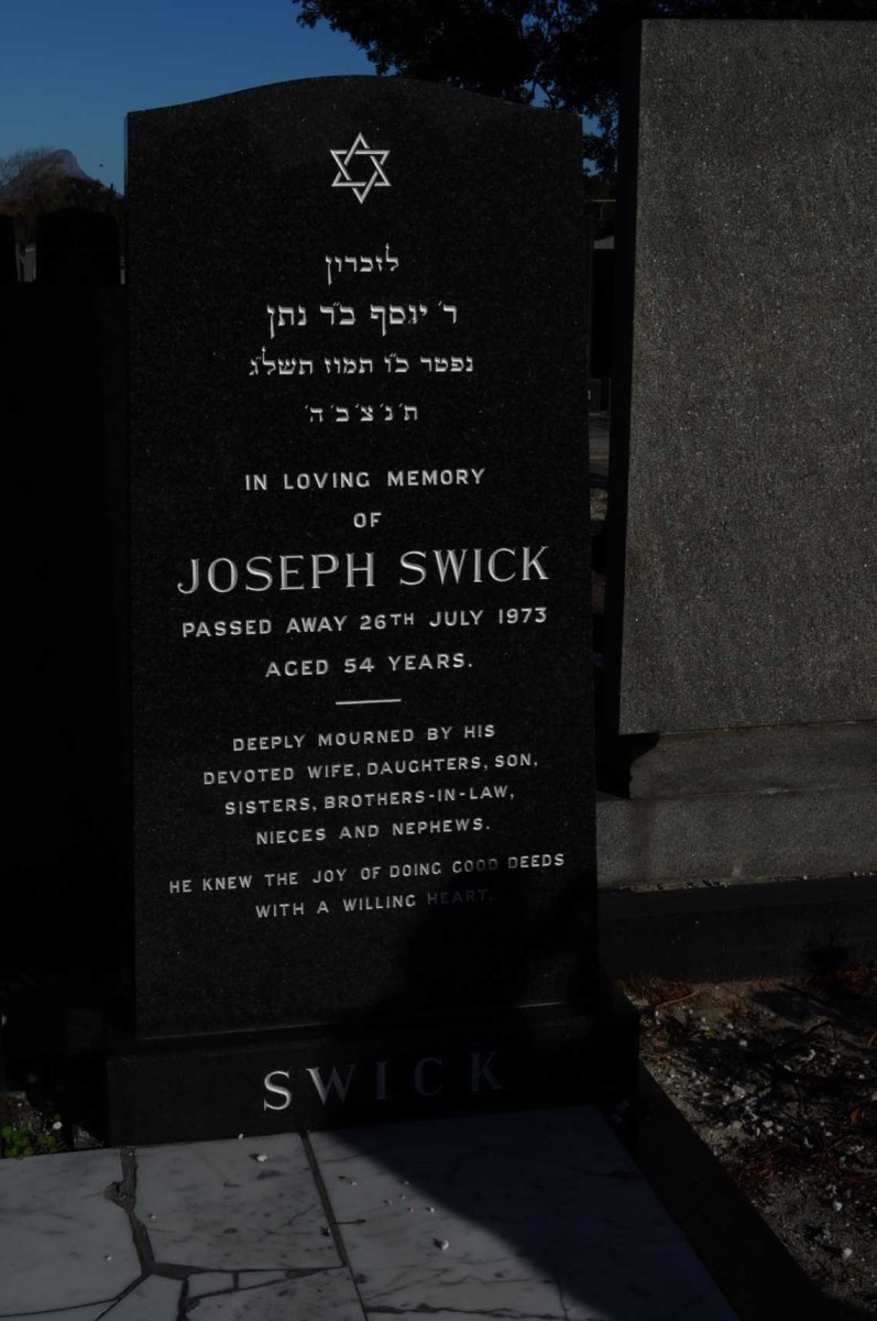 SWICK Joseph -1973