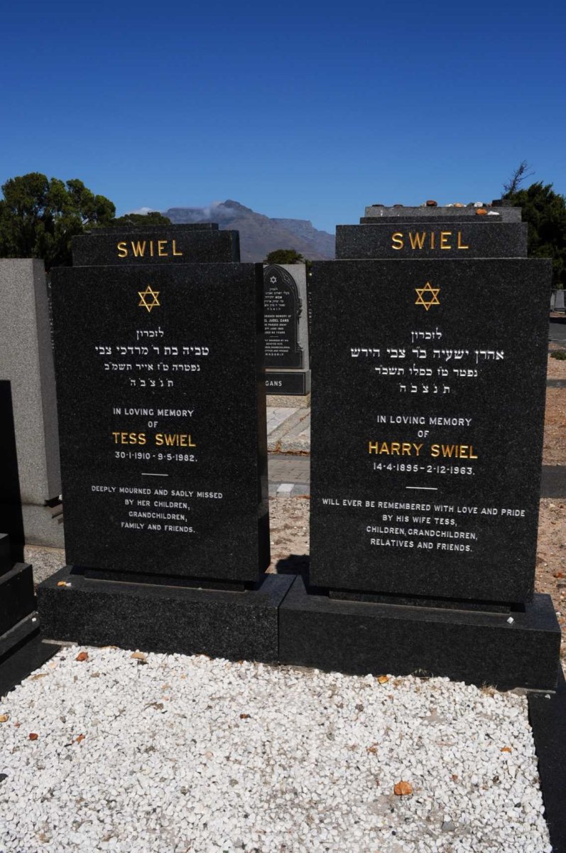 SWIEL Harry 1895-1963 &amp; Tess 1910-1982