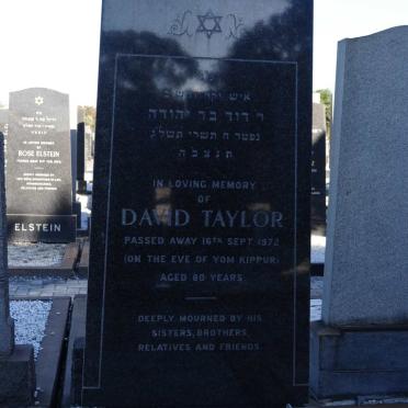 TAYLOR David -1972