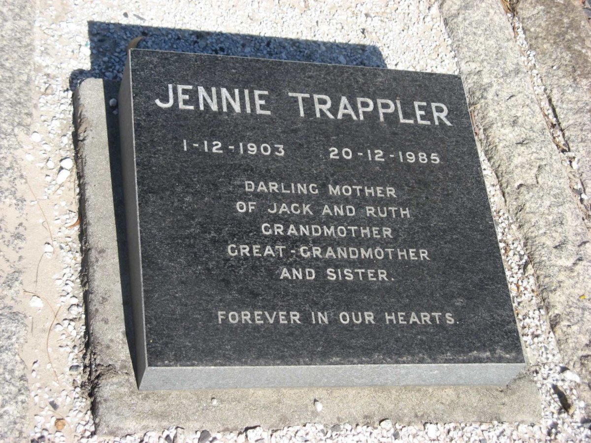 TRAPPLER Jennie 1903-1985