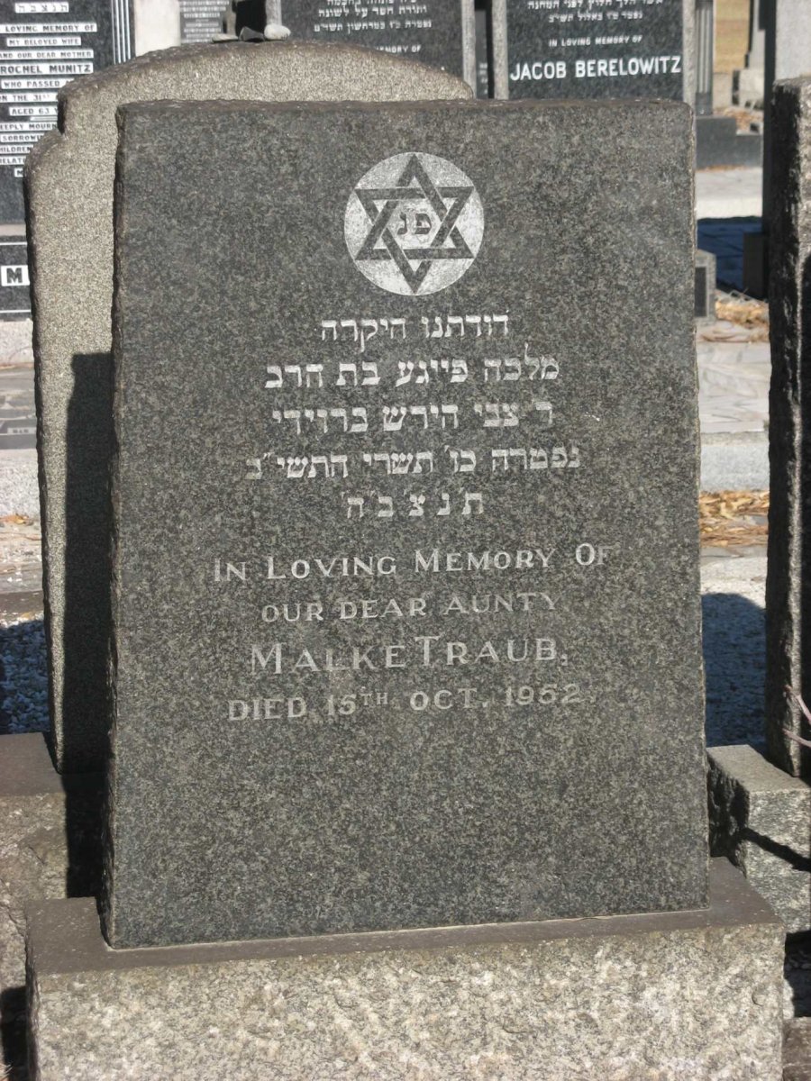TRAUB Malke -1952