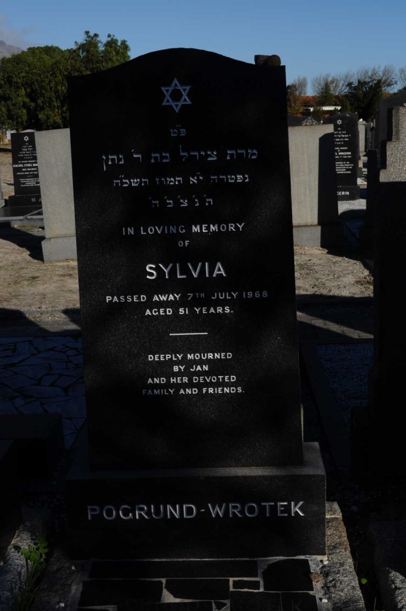 WROTEK Sylvia, Pogrund  -1968