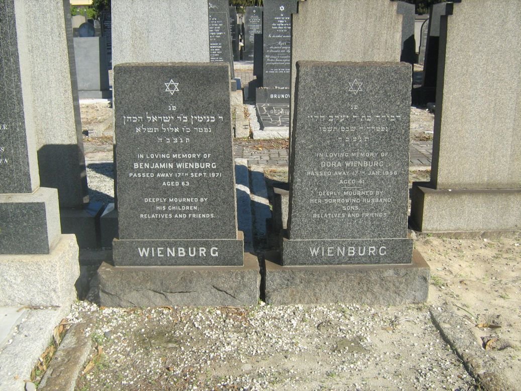 WIENBURG Benjamin -1971 &amp; Dora -1956