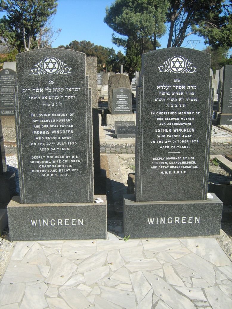 WINGREEN Morris -1955 &amp; Esther -1979