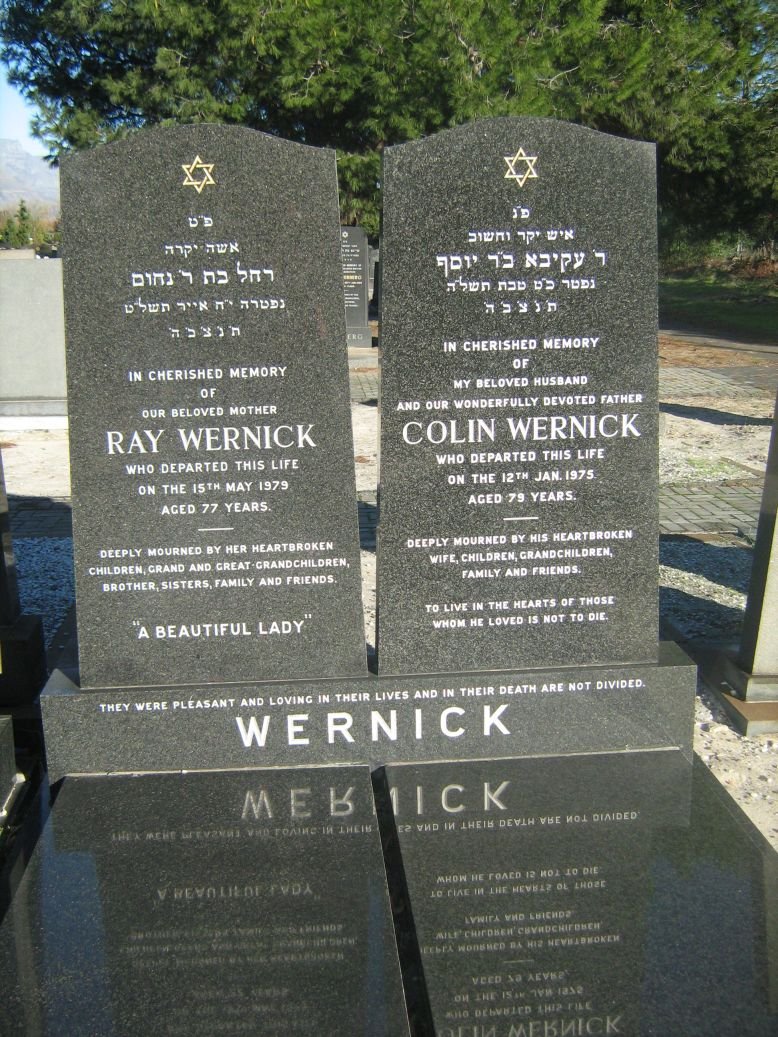 WERNICK Colin -1975 &amp; Ray -1979