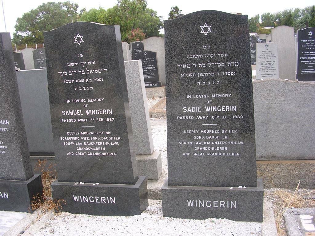 WINGERIN Samuel -1967 &amp; Sadie -1980