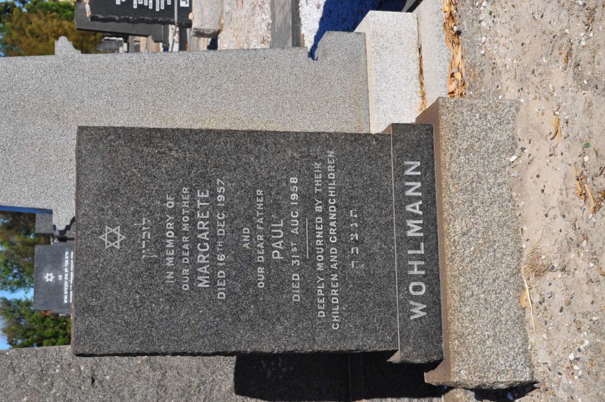 WOHLMANN Paul -1958 &amp; Margarete -1957