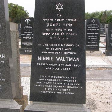 WALTMAN Reuben -1970 &amp; Minnie -1967