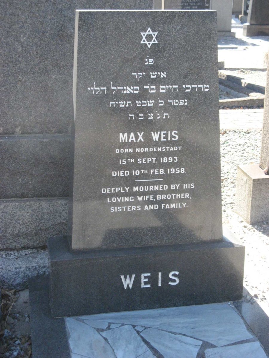 WEIS Max 1893-1958