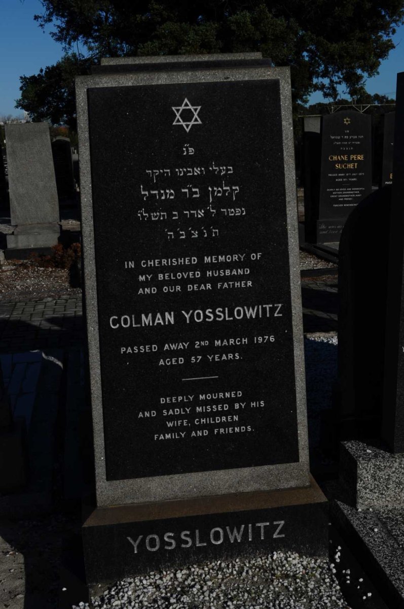 YOSSLOWITZ Colman -1976