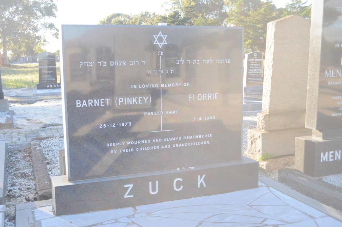 ZUCK Barnet -1973 &amp; Florrie -1993