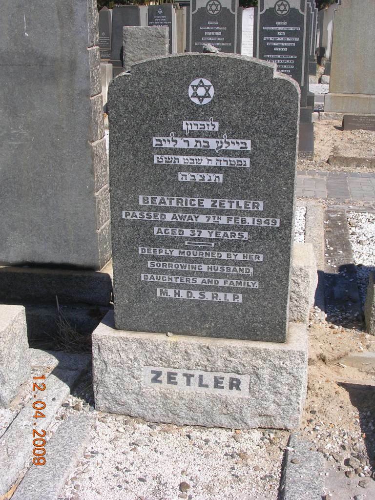 ZETLER Beatrice -1949