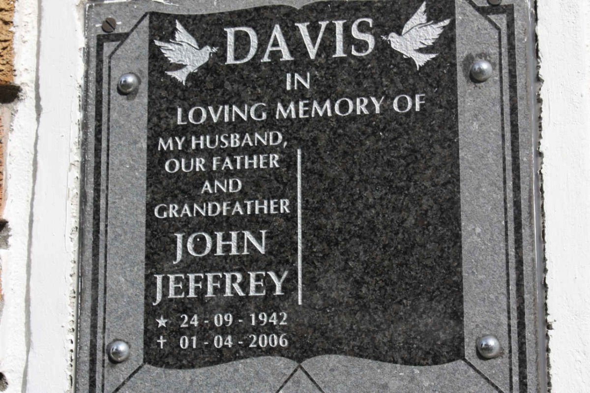 JEFFREY John 1942-2006