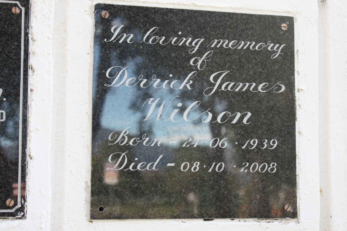 WILSON Derick James 1939-2008