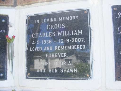 CROUS Charles William 1936-2007