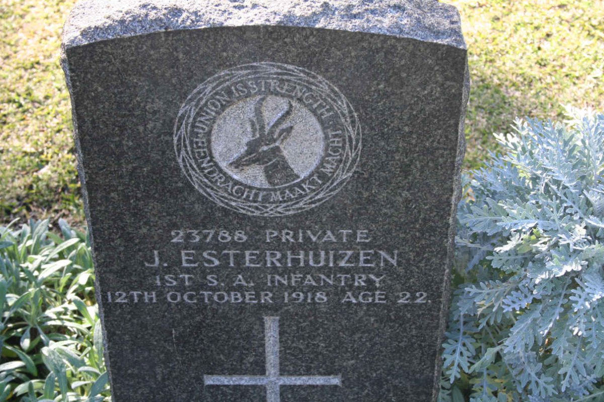 ESTERHUIZEN J. -1918