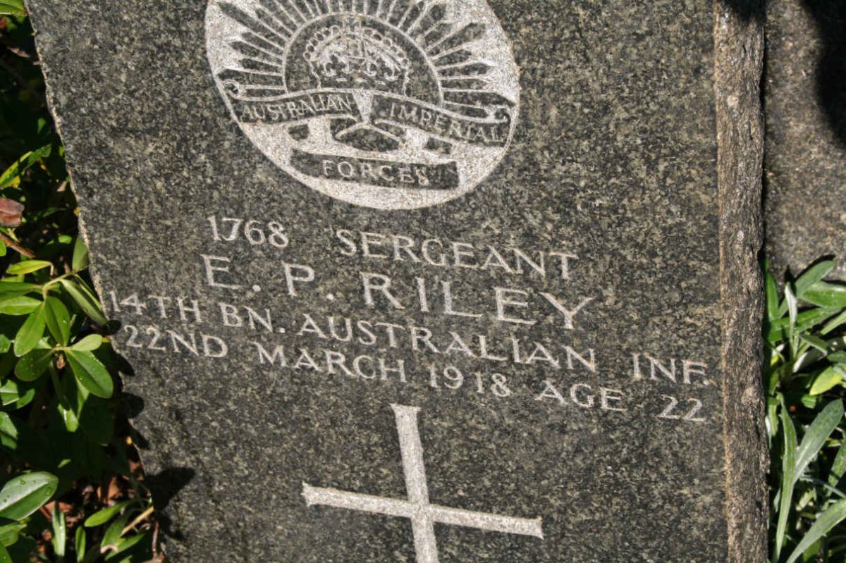 RILEY E.P. -1918