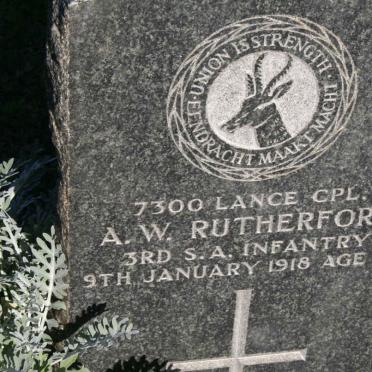 RUTHERFORD A.W. -1918