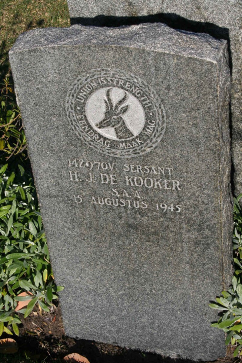 KOOKER H.J., de -1945
