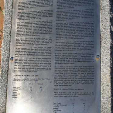 1. War Graves Information Plaque