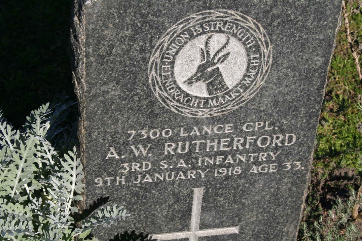 RUTHERFORD A.W. -1918