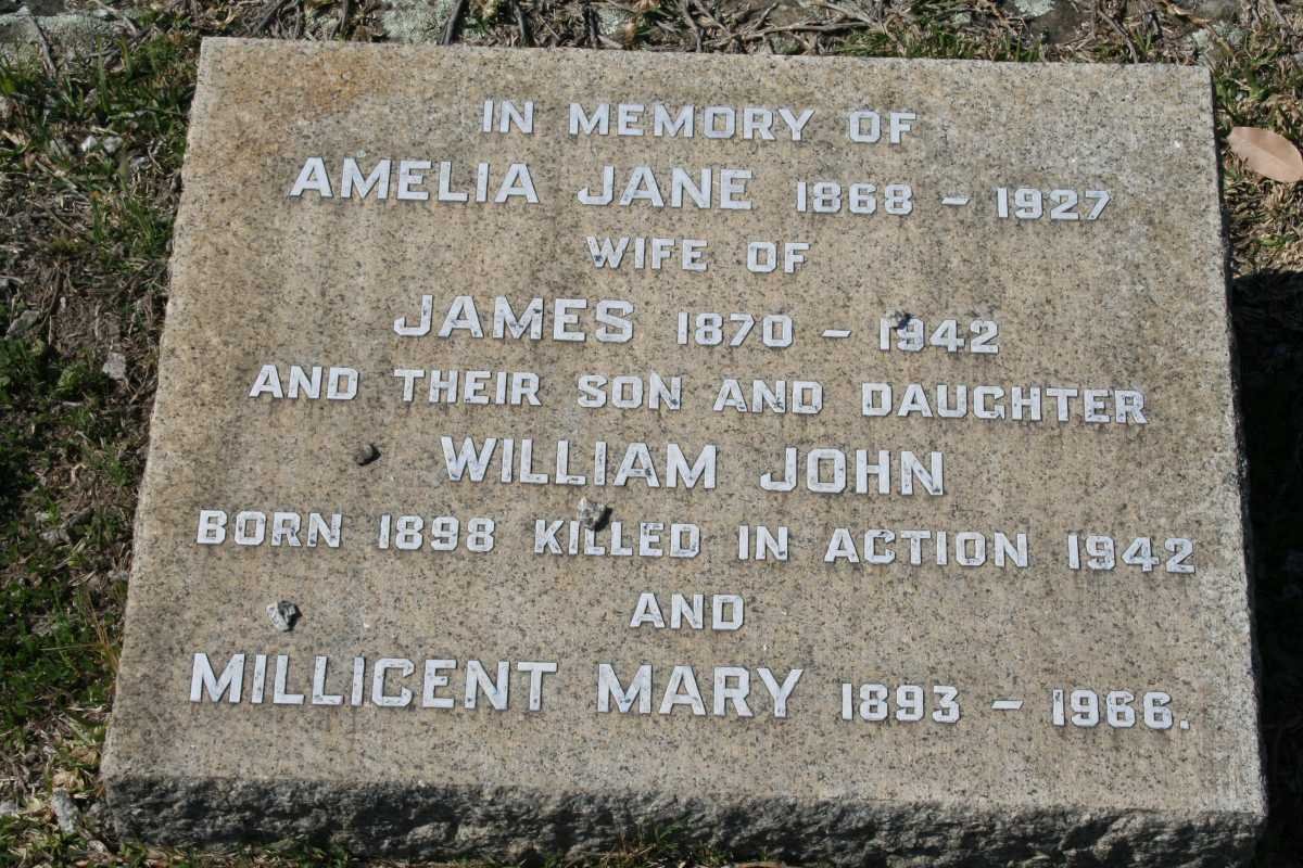 ? James 1870-1942 &amp; Amelia Jane 1868-1927 :: ? William John 1898-1942 :: ? Millicent Mary 1893-1966