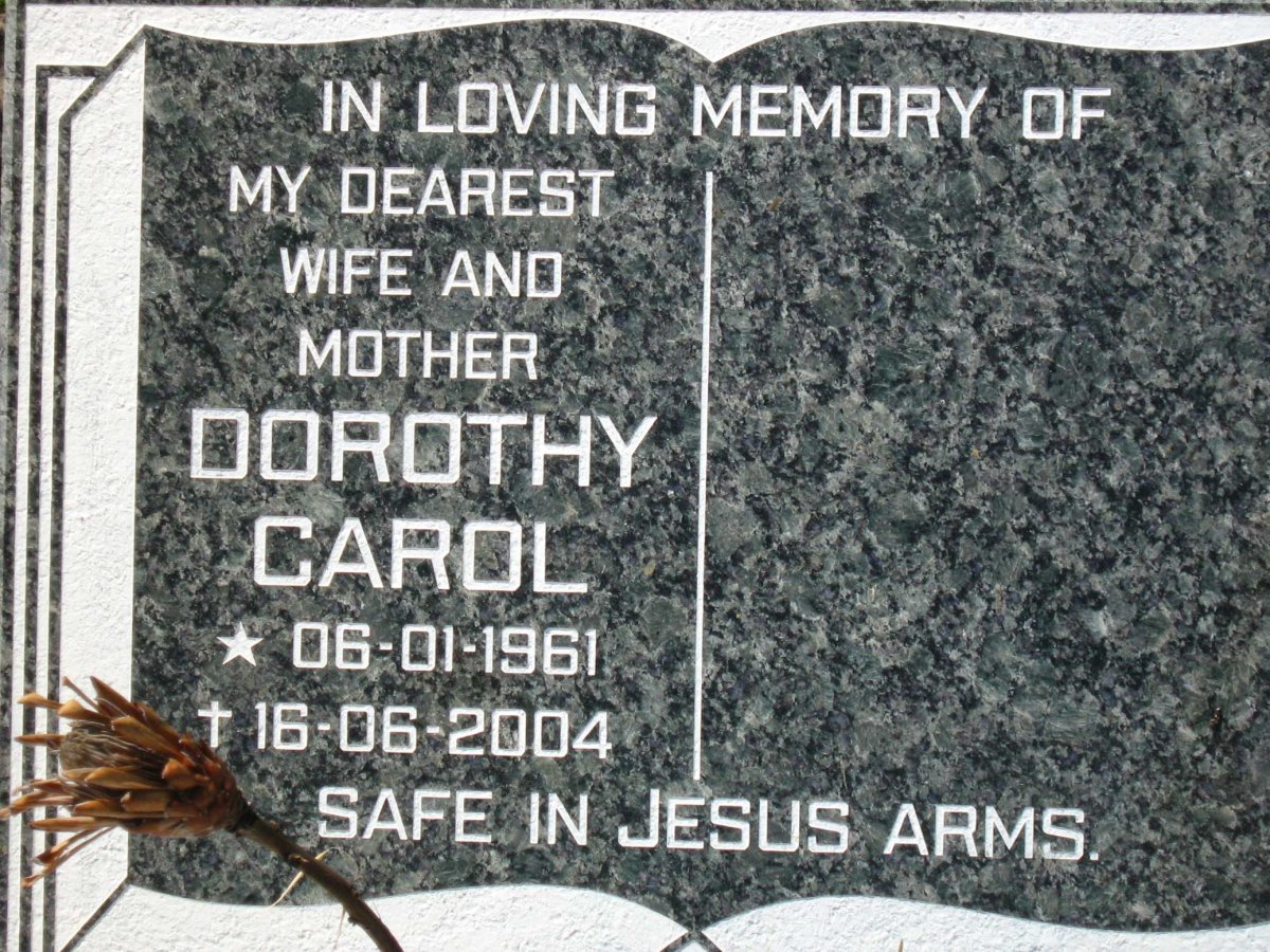 ? Dorothy Carol 1961-2004