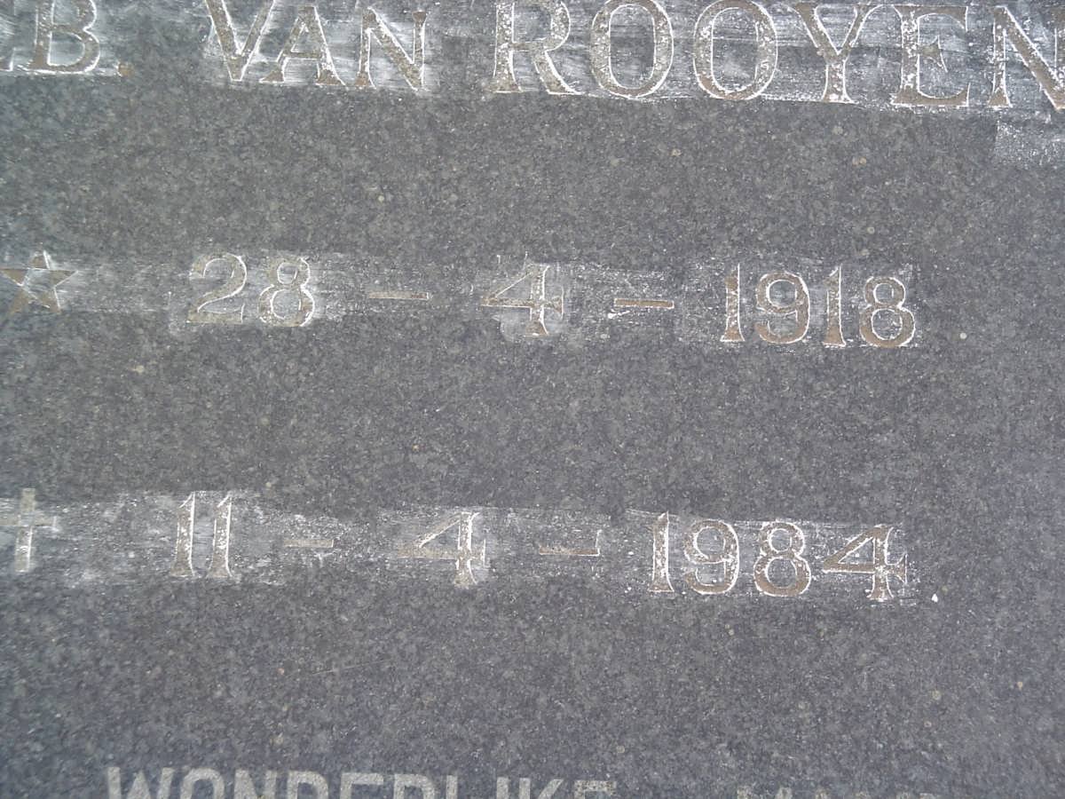 SMIT Hester Cecilia nee van ROOYEN 1918-1984