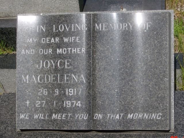? Joyce Magdelena 1917-1974