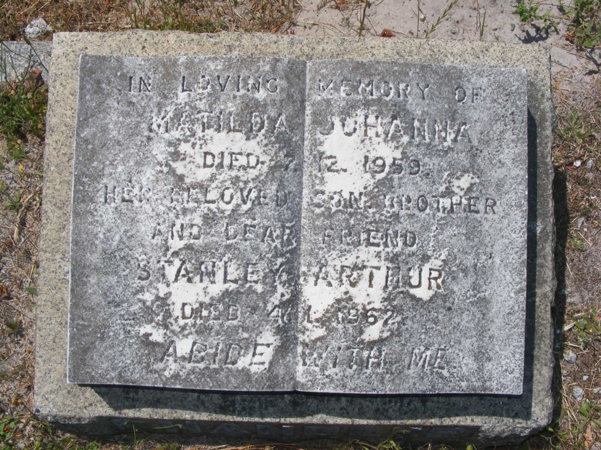 ? Stanley Arthur -1967 &amp; Matilda Johanna -1959