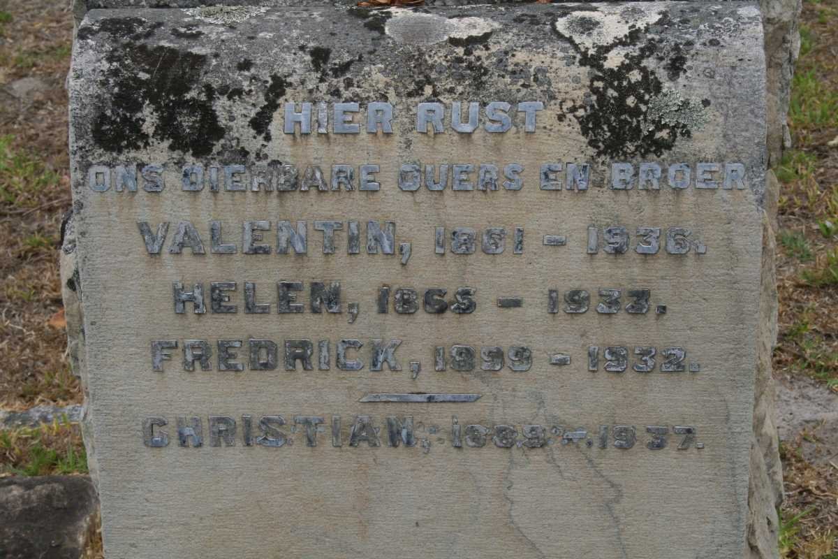 ? Valentin 1861-1936 &amp; Helen 1865-1933 :: ? Fredrick 1899-1932 :: ? Christian 1889-1937