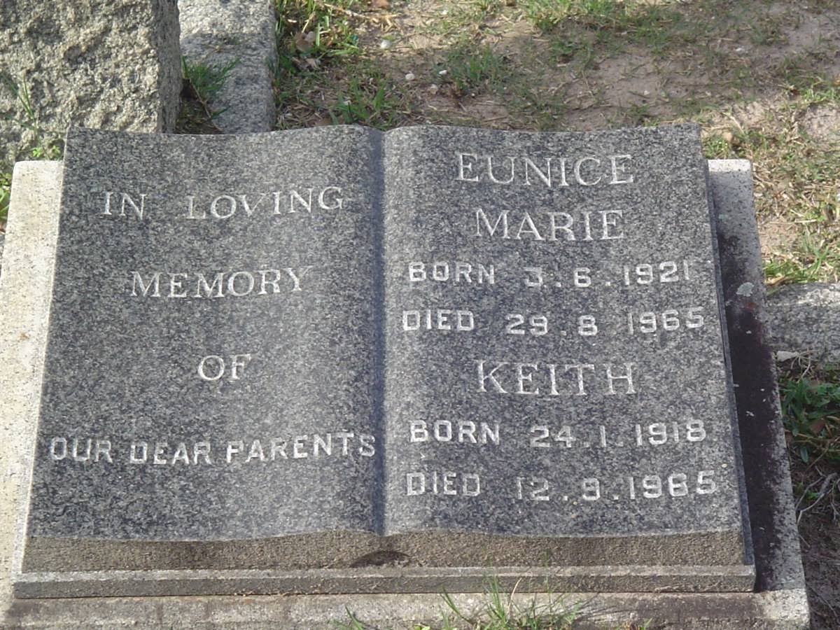 ? Keith 1918-1965 &amp; Eunice Marie 1921-1965