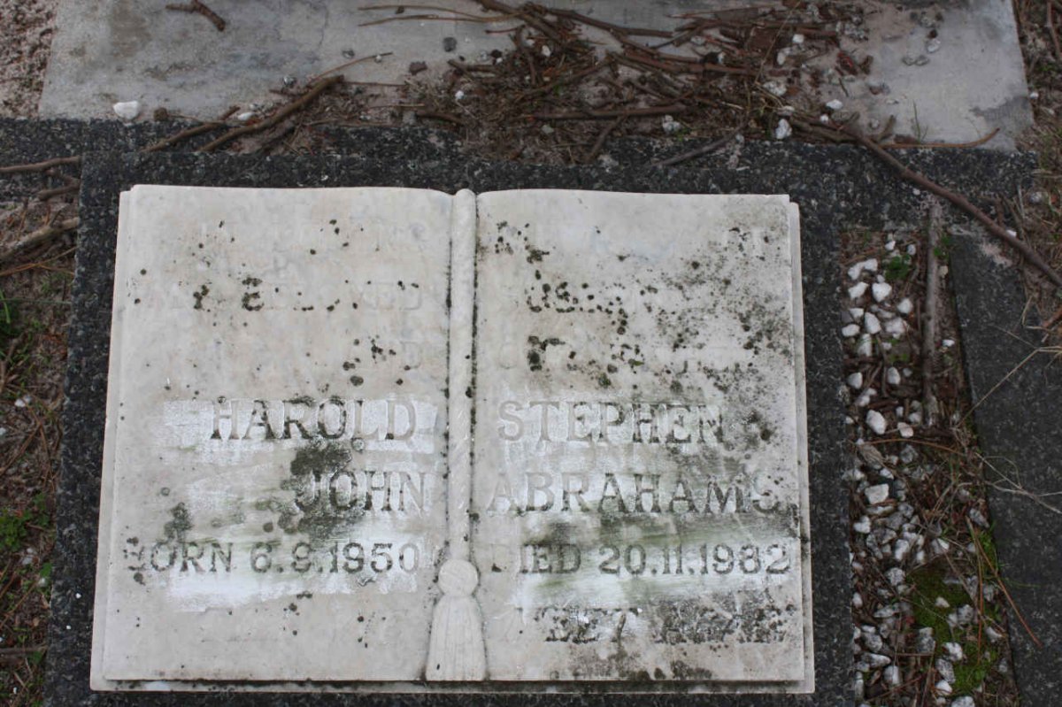 ABRAHAMS Harold Stephen John 1950-1982