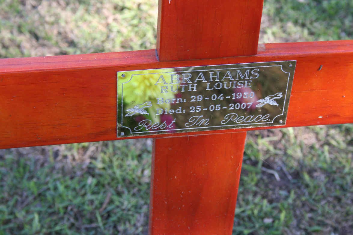 ABRAHAMS Ruth Louise 1950-2007